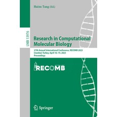 (영문도서) Research in Computational Molecular Biology: 27th Annual International Conference Recomb 202... Paperback, Springer, English, 9783031291180