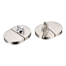 有框門不銹鋼防盜鎖 木門鋁合金門雙門雙開玻璃門 中央門鎖通用, 1個, 有框雙門外面鎖里面旋鈕