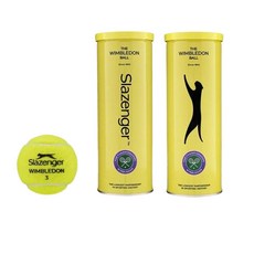 【GO 2 運動】SLAZENGER 溫布頓網球 比賽級經典款，Wimbledon Ball三入裝，提升您的球場表現, 1個, SLAZENGER 網球 3入 (新款)