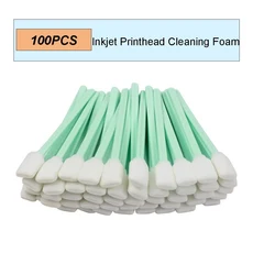 Vilaxh100PCS Epson Roland Mimaki Mutoh 청소 도구 프린트 헤드 용 잉크젯 폼, 01 100 pack