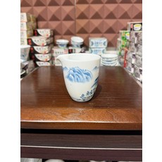 公道杯 手繪 青花 山水 釉下彩 160cc, 商品主圖, 1個