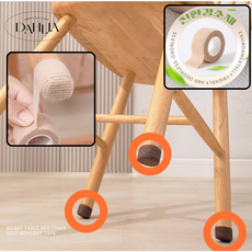 다알리아 의자 층간 소음방지 테이프 DIY 가구다리 발커버, 10개, 블랙