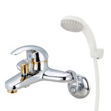 雙手萬能 超值單把手沐浴龍頭組(台灣製/浴室/沐浴/超取/衛浴設備), 1個