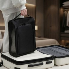 피지오픽 오염 완벽 차단 여행용 골프 신발 가방, 1개, 블랙