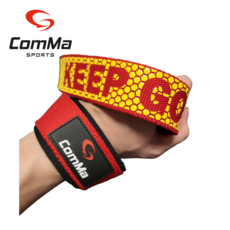 콤마스포츠 KEEP GOING 헬스 손목스트랩 웨이트 파워리프팅 리프팅 패드 데드리프트, 1개