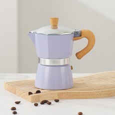 PAZZ 파즈 고퀄리티 에스프레소 모카 포트, 자주색, 150ml