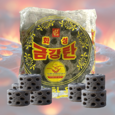 금강 번개탄 연탄 불쏘시개 숯 발화용 캠핑 불멍 구멍탄 연료, 3개, 180g