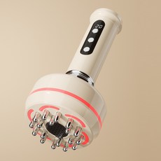 EMS 전동 스마트 경락 마사지기 전신 괄사 경락 브러시 저주파 온열 괄사 근막 마사지 안마기, 화이트, G10 화이트, G10