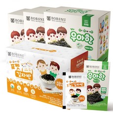 서울대 우아한 유기농 어린이맛김 조미 30봉+소금무첨가 포켓김자반 30봉, 1세트, 165g, 조미김