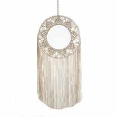 침실벽걸이거울 수공예원형 인테리어소품