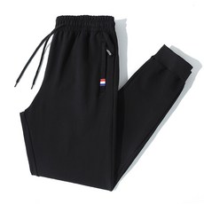 M-6XL 大尺碼口袋拉鏈長褲 薄款/加絨 素色保暖休閒運動束口棉褲
