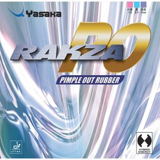 YASAKA RAKZA-PO 短顆粒 氣泡式 蛋糕海綿 桌球膠皮, 1個, 紅色 特厚MAX