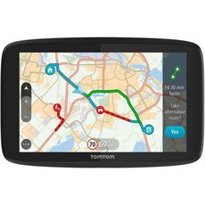 TomTom GO 620 차량 내비게이션 152cm6인치 WiFi 업데이트 스마트폰 메시지 핸즈프리 평생 세계 지도 교통 정보, New, 5 Zoll