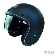 NINJA 車線墨鏡安全帽 K-806, 平墨藍