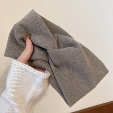 小日子 四季薄款溫柔交叉洗臉髮帶 月子帽 秋冬髮飾, 1個, 現貨04-燕麥色(1個)