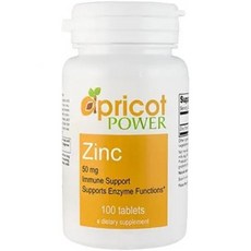 Zinc Supplement by A Power – Enzyme Functions & Antioxidant – Vegetarian Formula – 100 Tablets, Zinc Supplement by A Power – E, 1개