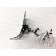 百有釣具 B066 不鏽鋼置竿架 (鑿子/白鐵棒長度約:25.3cm)/白鐵棒/冰箱固定座/不鏽鋼方錘