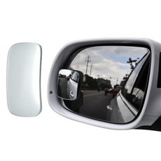 사이드미러보조거울 붙이는 사각지대 거울 스티커 필름, 1개, 몽땅 일반형 사각형 미러 2개 2세트
