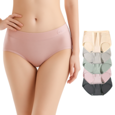 모노리엔 여성 순면 스판 고탄력 팬티 5종 세트