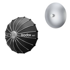 Godox 神牛 快撐淺口圓形柔光箱 保榮卡口 人像攝影柔光設備, 1個, S65T+反射碟