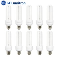 GE루미트론 삼파장전구 25W E26전구 X 10개입 주광색(하얀빛), 주광색, 10개