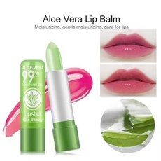 알로에 베라 립스틱 레드컬러 오래 지속되는 보습 컬러 체인지 립스틱 분홍색 또는 장미색 색깔 변신 컬러변신 립밤 한번 바르면 하루종일 지속 잘 안지워짐, 레드, 12개