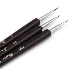 피규어 리페인팅 프라모델 극세필 붓 3종세트 도색 초미세 브러시, 3pcs, 1개