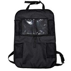 汽車座椅收納袋 置物袋 防踢袋, 黑色 42*61cm, 1, 默認