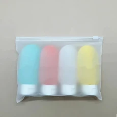 3/4 개/대 30/60/100ml 소프트 로션 리필 용 병 휴대용 여행 샴푸 빈 컨테이너 짜기 튜브, 06 4PCS 60ml
