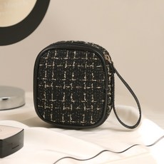 化妝包收納包 隨身小方包手提包：化妝、耳機、充電線多功能收納