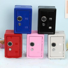 키밍 소형 돈통 사무용 비밀 현금보관함 금고 케이스, 패션 블랙