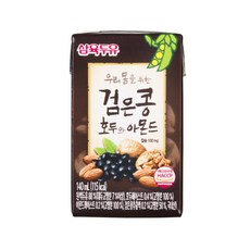 삼육두유 검은콩 호두와 아몬드, 140ml, 24개