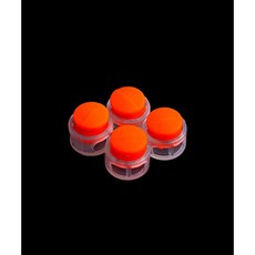 퀼트스타 투명 컬러 믹스 끈조절 스토퍼_네온오렌지, 네온오렌지