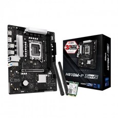 ASRock H810M-P Gen5 + WiFi7 랜카드 패키지 디앤디컴, 인텔 메인보드