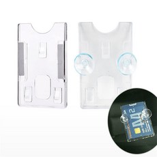 사라샵 주차케이스 하이패스카드거치대 자동차명함거치대, 흡착판