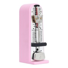 可開發票機械節拍器鋼琴考級專用精準迷你打拍器吉他小提琴古箏通用節奏器 機械節拍器 發條式節拍器 塔式節拍器, 粉色, 1個