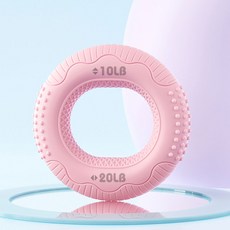 스포홀릭 도넛 듀얼 악력기, 핑크(10~20LB), 1개