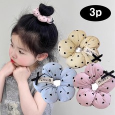 은꽃밴드 유아 폭신 꽃모양 곱창밴드 머리끈