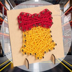 스트링아트 종 10개입 필로그래피 인테리어소품 취미활동 문화센터 스트링매스 실내장식교구