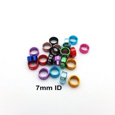 플랫 혼합 색상 버드 풋 링 (2.6mm-8mm) 50 개, 11 7mm