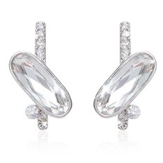 로얄 스와로브스키 크리스탈 제작 은침 귀걸이-1879999EA