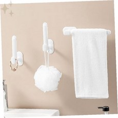 욕실 주방 벽면 공간 활용가능 만능 거치대 걸이 후크, 1개, 화이트1P