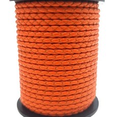 가죽 볼로 스트랩 쥬얼리 제작 라운드 호손 브레이드 코드 어두운 레드, 11. orange
