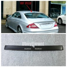 W219 루프 스포일러 신형 리얼 카본 파이버 윙 립 CLS 클래스 벤츠 CLS300 CLS350 CLS400 AMG 04-11 호환, gloosy 블랙