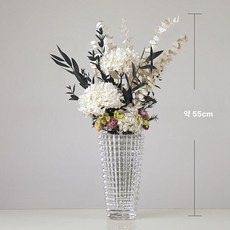 작약 조화 꽃 셀프웨딩 부케 웨딩촬영소품 인테리어 장식, 건조 꽃 팩, 화이트크리스탈포함진주직물고정꽃