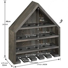 實木 壁掛式棒球棍支架 美式壁掛 棒球收納架 收納盒木 製球類儲物架 墻上實木棒球架 棒球展示架 高爾夫球收納架, 1個, 深灰色
