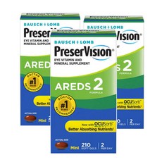 [총 3병] 바슈롬 프리저비젼 AREDS 2 루테인 제아잔틴 210정 x 3병, 3개