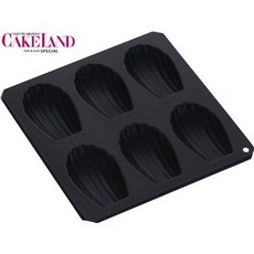日本 cakeland 不沾矽利康 瑪德蓮貝殼烤模 6連, 1個
