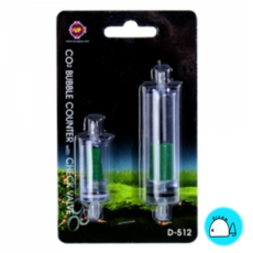 UP CO2 버블카운터 [역류방지밸브 포함 D-512] / 수초용품 어항용품, 1개