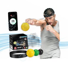 JUOIFIP 복싱 펀치볼 리플렉스 볼 세트 펀치 카운터 앱 포함 3개 UD